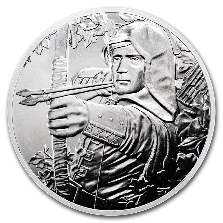2019 Austria 1 oz Silver 825th Anniversary Robin Hood BU