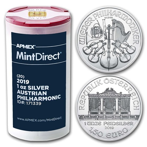 2019 Austria 1 oz Silver Philharmonic (20-Coin MintDirect® Tube) 2019 Austria 1 oz Silver Philharmonic (20-Coin MintDirect® Tube)
