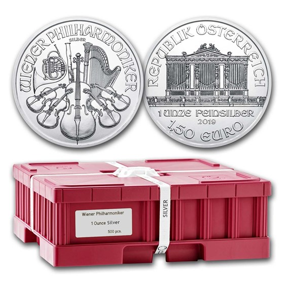 2019 Austria 500-Coin 1 oz Silver Philharmonics (Sealed Box) 2019 Austria 500-Coin 1 oz Silver Philharmonics (Sealed Box)