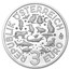 2019 Austria Cupro-Nickel €3 Colorful Creatures (The Turtle)