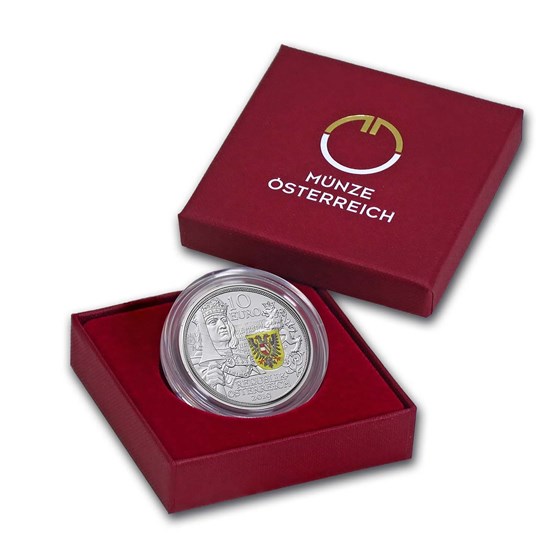 2019 Austria Proof Silver €10 Knights' Tales (Chivalry) 2019 Austria Proof Silver €10 Knights' Tales (Chivalry)