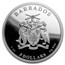 2019 Barbados 1 oz Silver First Man On The Moon Proof
