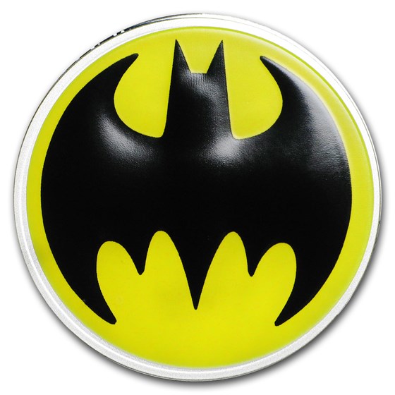 2019 Barbados 3/4 oz Silver $1 The Bat Signal™ 2019 Barbados 3/4 oz Silver $1 The Bat Signal™