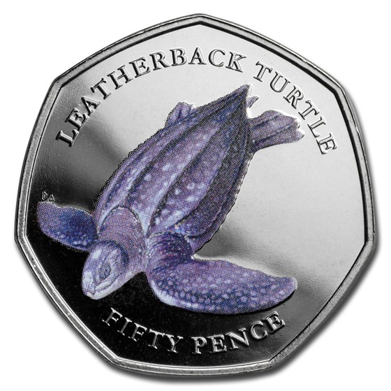 2019 BIOT Cupro-Nickel Leatherback Turtle 2019 BIOT Cupro-Nickel Leatherback Turtle