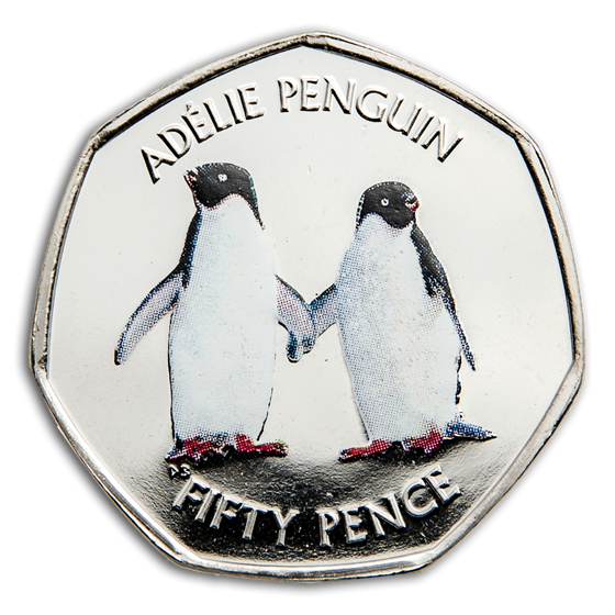 2019 British Antarctic Territory Cupro-Nickel Adélie Penguin 2019 British Antarctic Territory Cupro-Nickel Adélie Penguin
