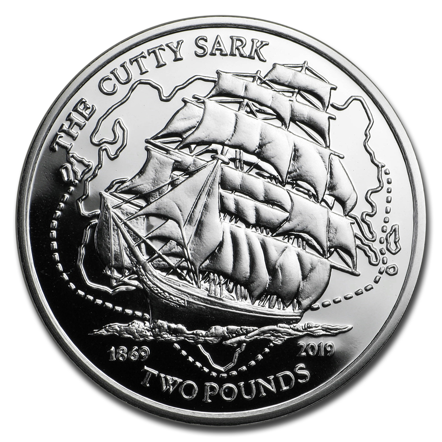Buy 2019 British Indian Ocean Ter Silver £2 Clipper Ship (Cutty