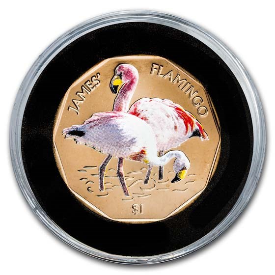 2019 British Virgin Islands Virenium $1 James’s Flamingo 2019 British Virgin Islands Virenium $1 James’s Flamingo