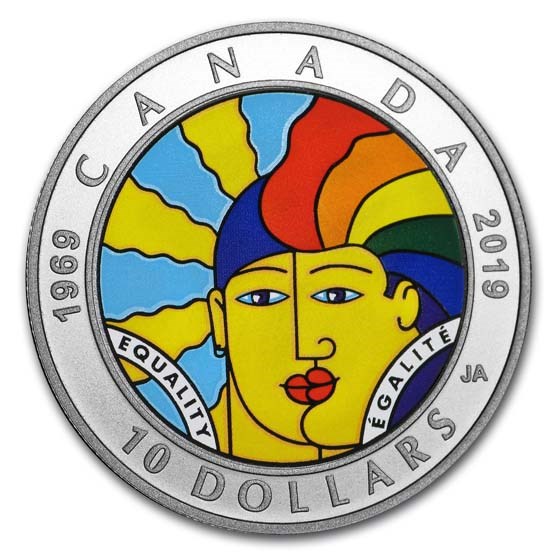 2019 Canada 1/2 oz Silver $10 Equality 2019 Canada 1/2 oz Silver $10 Equality