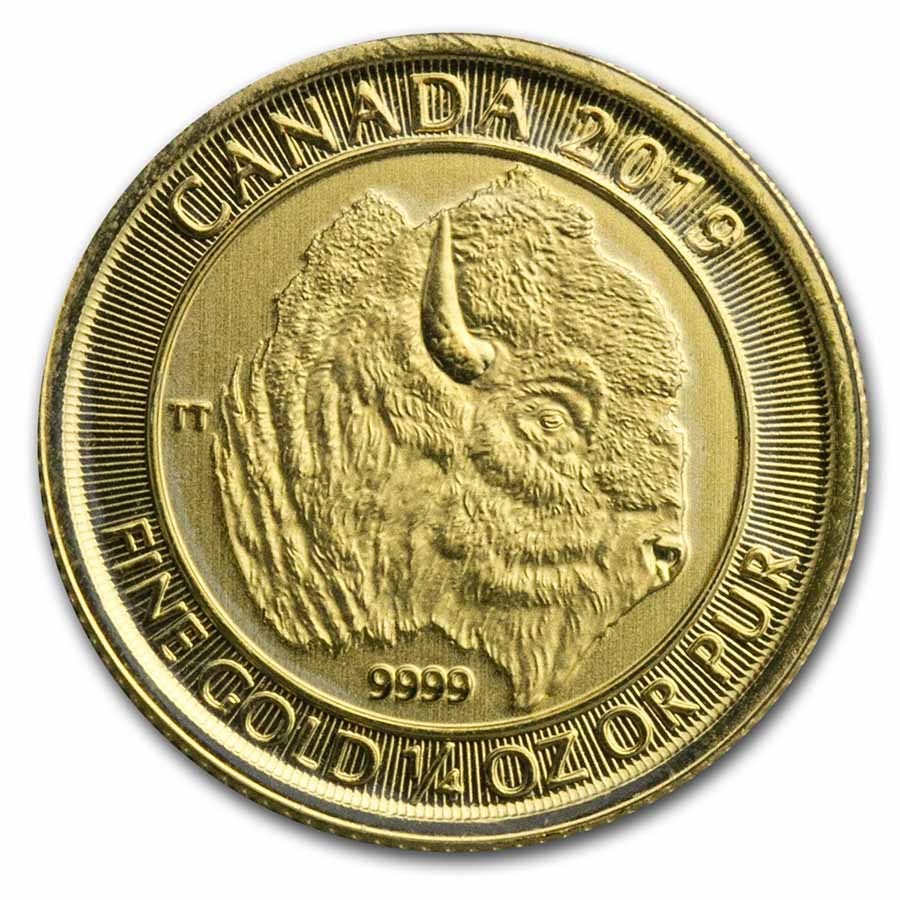 2019 Canada 1/4 oz Gold Buffalo BU