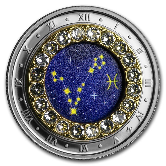 2019 Canada 1/4 oz Silver $5 Zodiac Series (Pisces) 2019 Canada 1/4 oz Silver $5 Zodiac Series (Pisces)