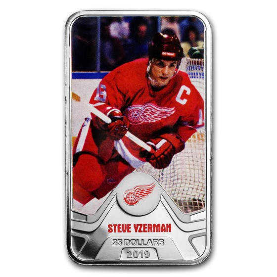 2019 Canada 1.5 oz Silver $25 Detroit Red Wings: Steve Yzerman 2019 Canada 1.5 oz Silver $25 Detroit Red Wings: Steve Yzerman