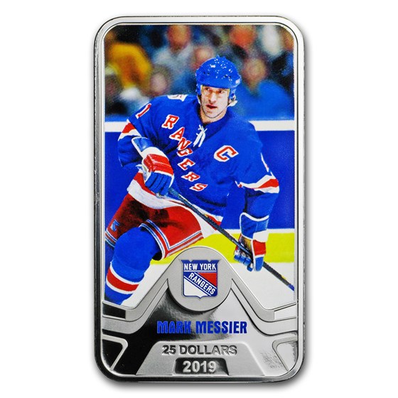 2019 Canada 1.5 oz Silver $25 New York Rangers: Mark Messier 2019 Canada 1.5 oz Silver $25 New York Rangers: Mark Messier