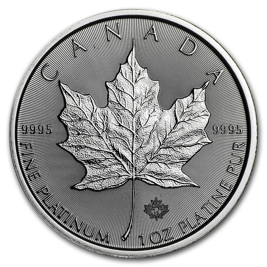 2019 Canada 1 oz Platinum Maple Leaf BU