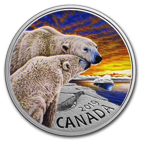 2019 Canada 1 oz Silver $20 Canadian Fauna: The Polar Bear 2019 Canada 1 oz Silver $20 Canadian Fauna: The Polar Bear