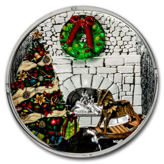 2019 Canada 1 oz Silver $20 Holiday Wreath 2019 Canada 1 oz Silver $20 Holiday Wreath