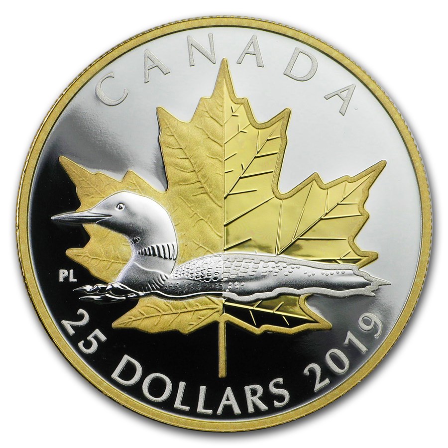 Buy 2019 Canada 1 oz Silver $25 Piedfort Timeless Icons Loon | APMEX