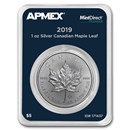 2019 Canada 1 oz Silver Maple Leaf (MintDirect® Premier Single)