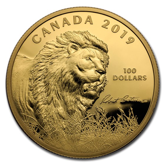 2019 Canada 10 oz Silver $100 Into the Light: Lion (Coin Only) 2019 Canada 10 oz Silver $100 Into the Light: Lion (Coin Only)
