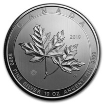 2019 Canada 10 oz Silver $50 Magnificent Maple Leaves BU
