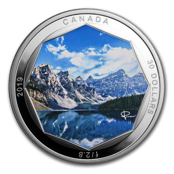 2019 Canada 2 oz Ag $30 Peter McKinnon Photo Series: Moraine Lake 2019 Canada 2 oz Ag $30 Peter McKinnon Photo Series: Moraine Lake