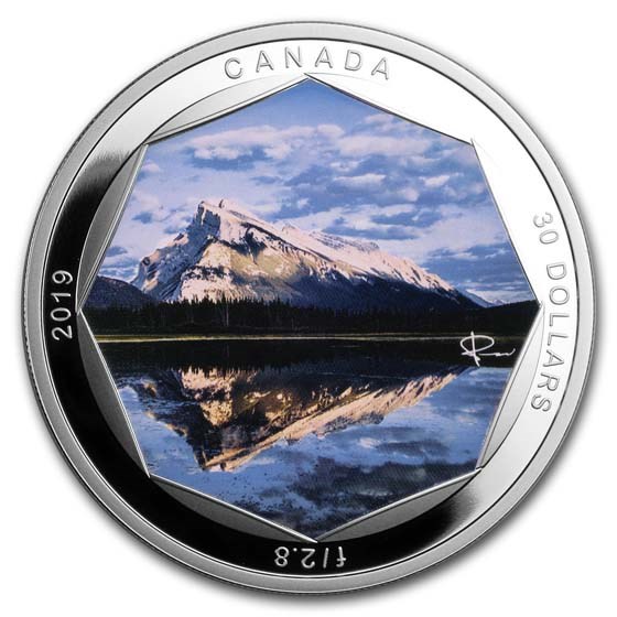2019 Canada 2 oz Ag $30 Peter McKinnon Photo Series: Mount Rundle