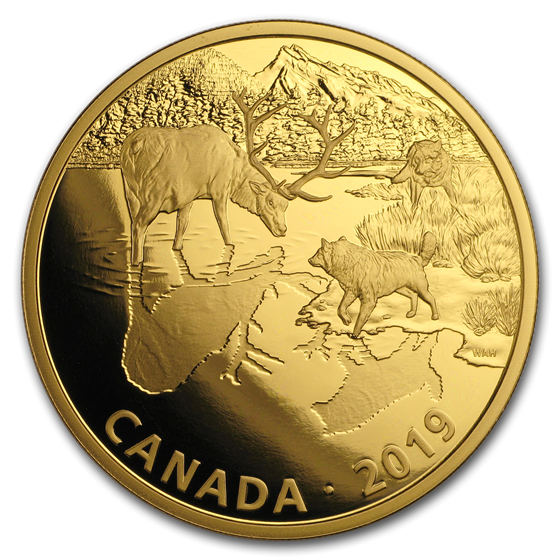 2019 Canada 2 oz Silver $30 Predator and Prey: Wolves and Elk 2019 Canada 2 oz Silver $30 Predator and Prey: Wolves and Elk