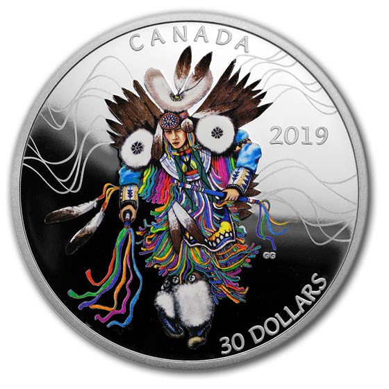 2019 Canada 2 oz Silver $30 The Fancy Dance 2019 Canada 2 oz Silver $30 The Fancy Dance