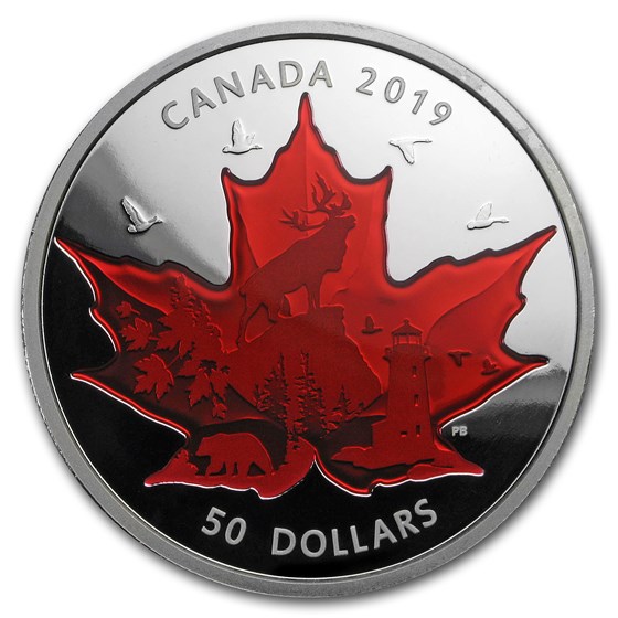 2019 Canada 5 oz Silver Celebrating Canada's Icons: Maple Leaf