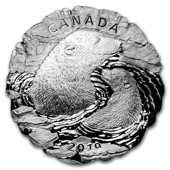 2019 Canada 5 oz Silver Polar Bears: Mother and Cub 2019 Canada 5 oz Silver Polar Bears: Mother and Cub