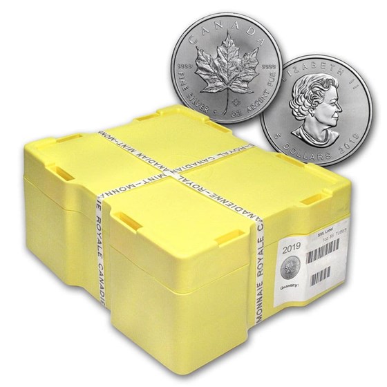 2019 Canada 500-Coin Silver Maple Leaf Monster Box (Sealed) 2019 Canada 500-Coin Silver Maple Leaf Monster Box (Sealed)