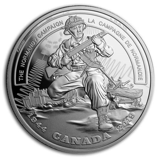 2019 Canada Ag $20 WWII Battlefront Series The Normandy Campaign 2019 Canada Ag $20 WWII Battlefront Series The Normandy Campaign