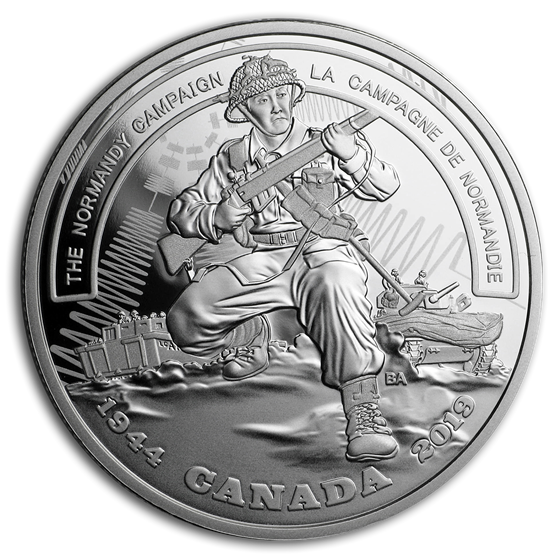 2019 Canada Ag $20 WWII Battlefront Series The Normandy Campaign 2019 Canada Ag $20 WWII Battlefront Series The Normandy Campaign