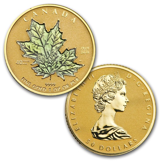 Buy 2019 Canada Gold Fractional 40th Anniv. Maple Leaf Set (1.4 oz) | APMEX