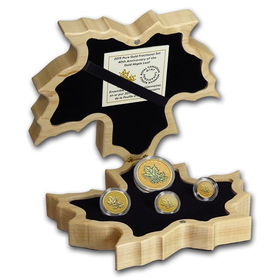 2019 Canada Gold Fractional 40th Anniv. Maple Leaf Set (1.4 oz) 2019 Canada Gold Fractional 40th Anniv. Maple Leaf Set (1.4 oz)