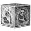 2019 China 1 kilo Antique Silver Panda Cube 150th Anniversary
