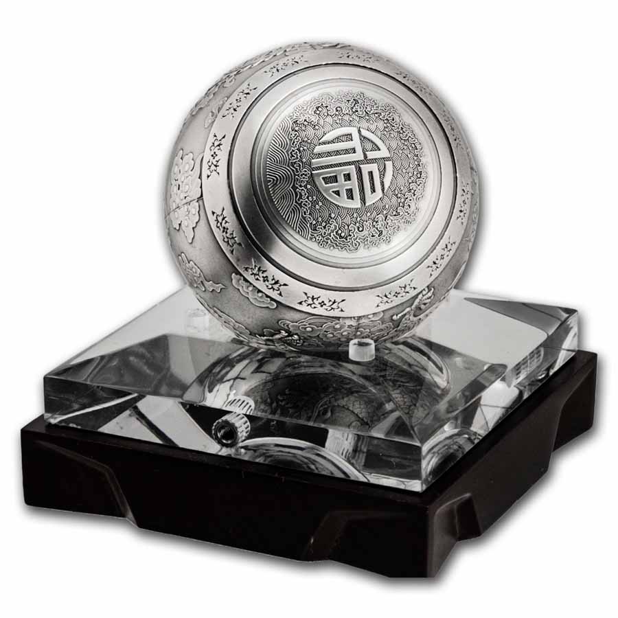 Buy 2019 China 1 kilo Silver Dragon & Phoenix Sphere | APMEX