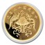 2019 China 1 oz Gold Dragon & Phoenix Dollar Restrike (PU)