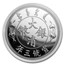 2019 China 1 oz Silver Long-Whiskered Dragon Dollar Restrike (PU)