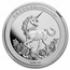 2019 China 1 oz Silver Unicorn 25th Anniv. Restrike PF-70 NGC