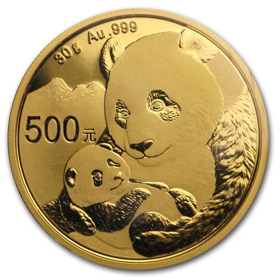 2019 China 30 gram Gold Panda BU (Sealed)