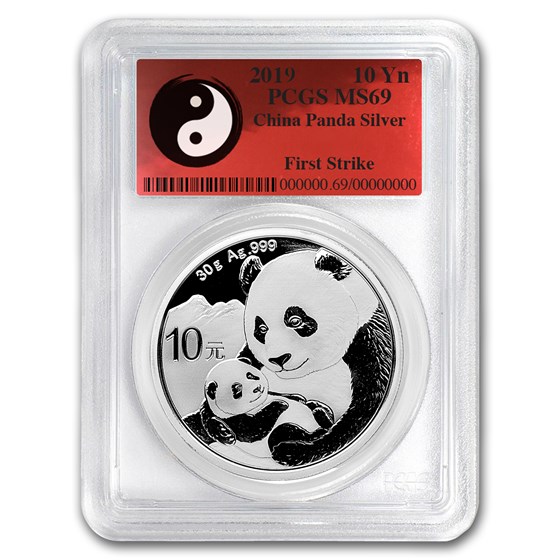 2019 China 30 gram Silver Panda MS-69 PCGS (FS, Yin-Yang) 2019 China 30 gram Silver Panda MS-69 PCGS (FS, Yin-Yang)