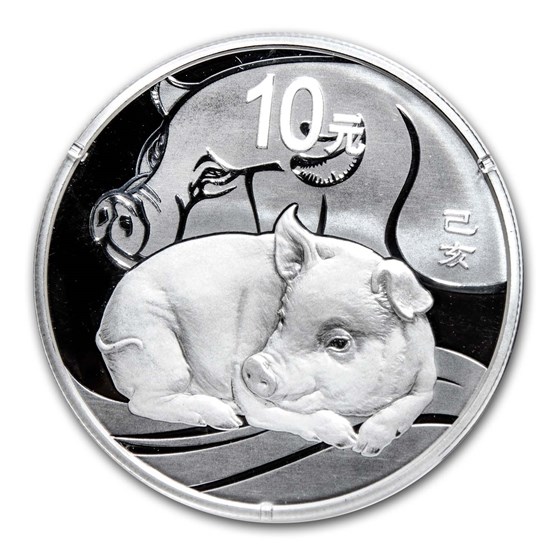 2019 China 30 gram Silver Pig Proof (w/Box & COA) 2019 China 30 gram Silver Pig Proof (w/Box & COA)
