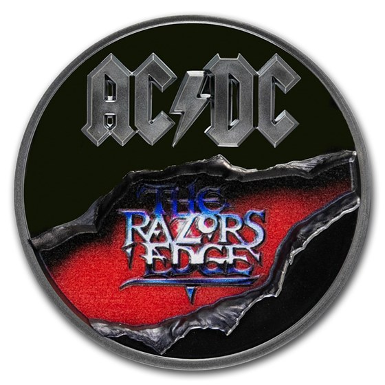 Buy 2019 Cook Islands 2 oz Silver AC/DC Razor's Edge PR-70 PCGS | APMEX