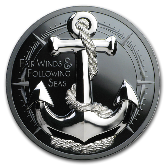 2019 Cook Islands 2 oz Silver Fair Winds (Anchor) 2019 Cook Islands 2 oz Silver Fair Winds (Anchor)