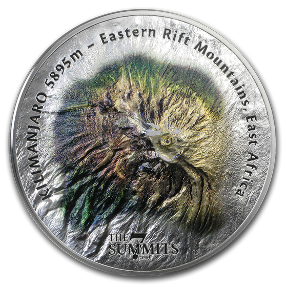 2019 Cook Islands 5 oz Silver 7 Summits (Kilimanjaro) 2019 Cook Islands 5 oz Silver 7 Summits (Kilimanjaro)