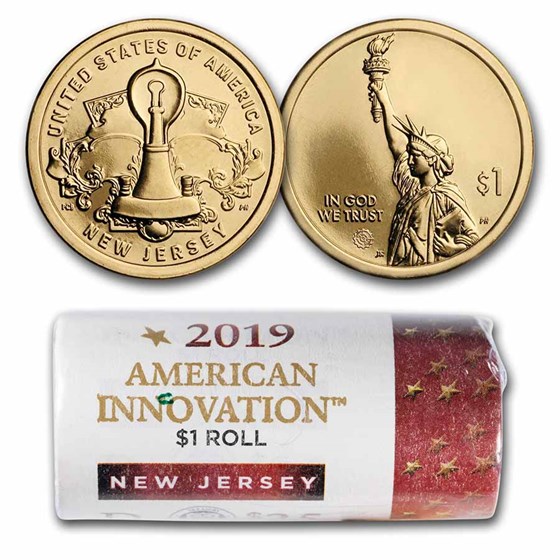 2019-D American Innovation $1 Edisons Light Bulb ($25 Roll) (NJ) 2019-D American Innovation $1 Edisons Light Bulb ($25 Roll) (NJ)