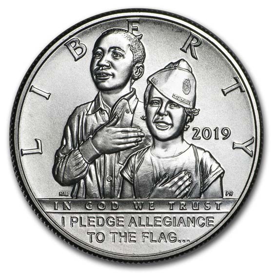 2019-D American Legion 1/2 Dollar BU (w/Box & COA)