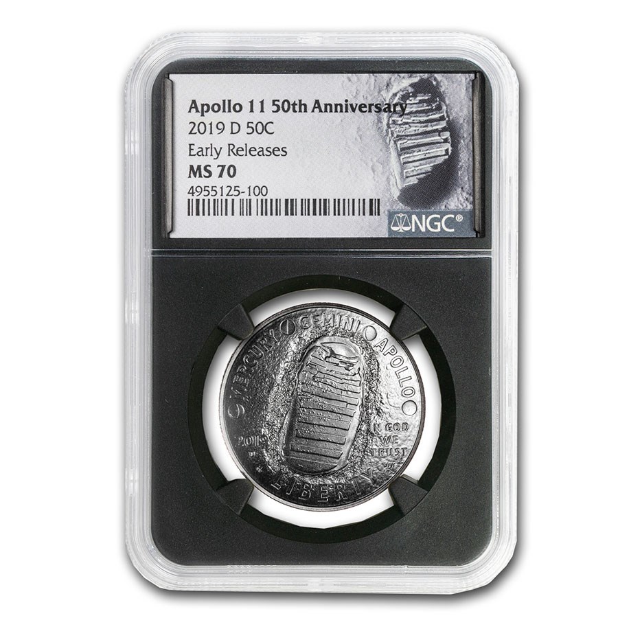 2019-D Apollo 11 50th Anniversary Half Dollar MS-70 NGC (ER)