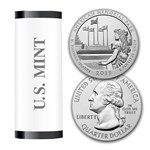 2019-D ATB Quarter American Mem. Park 40-Coin Roll BU