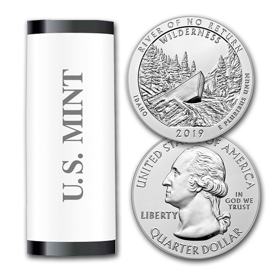 2019-D ATB Quarter Frank Church 40-Coin Roll BU